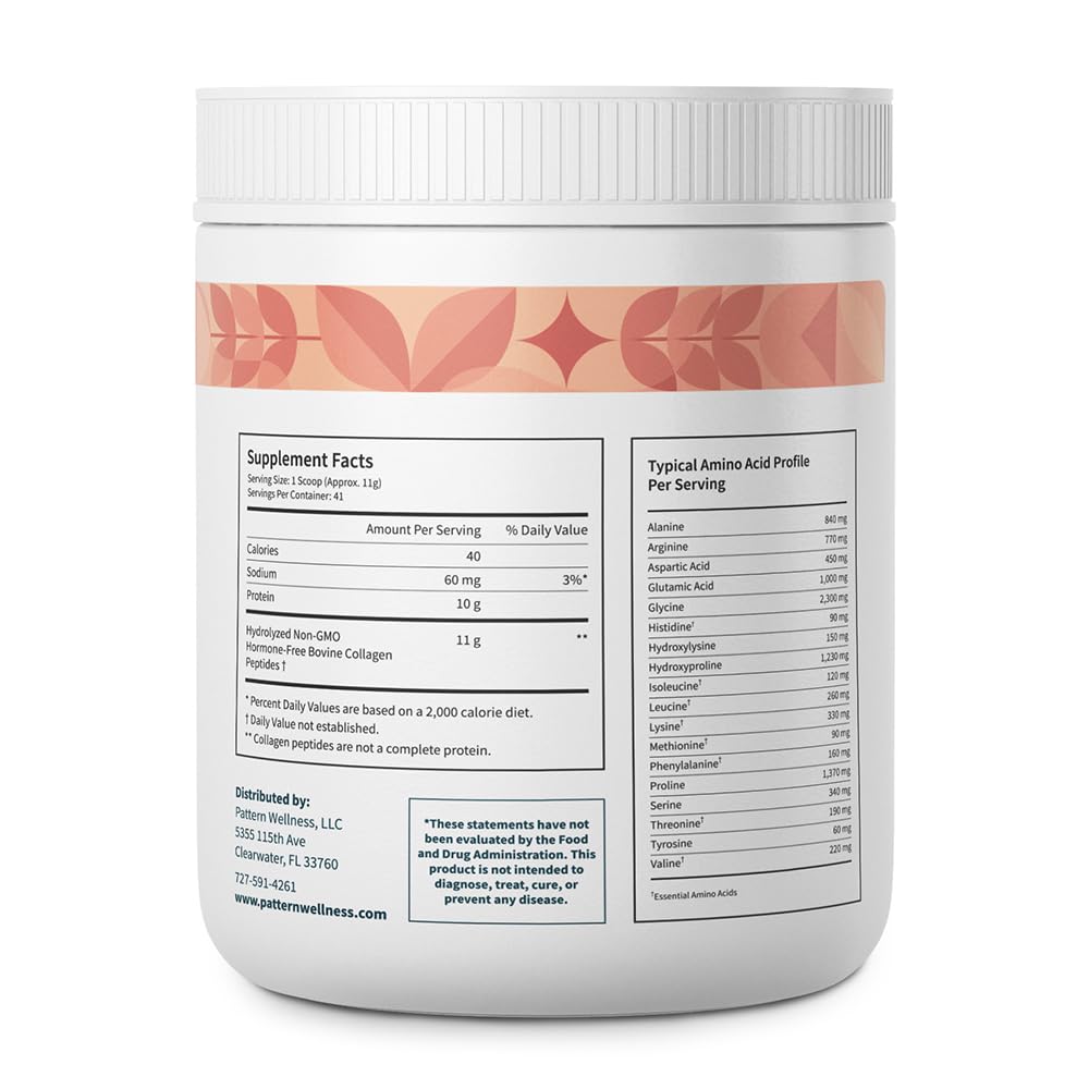 Pattern Wellness Collagen Peptides in coffee for an easy daily ritual.