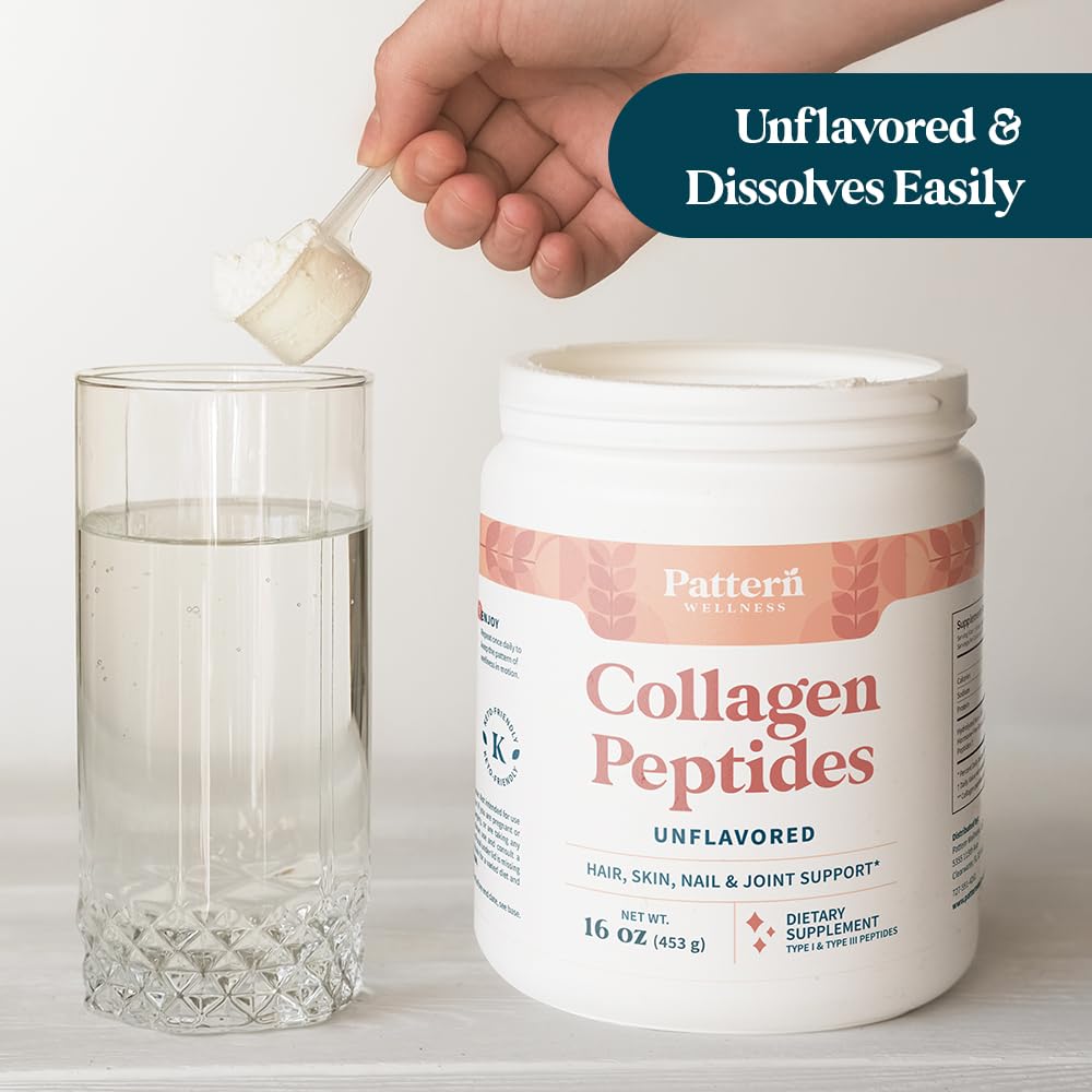 Pattern Wellness Collagen Peptides joint support for flexible movement.