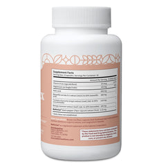 Pattern Wellness Fibro Complex label highlights ingredients and BioPerine for absorption.