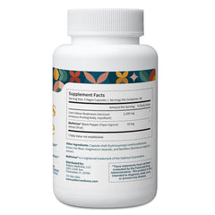 Pattern Wellness Lion’s Mane capsules close-up showing vegan capsules