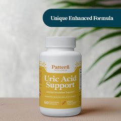 Pattern Wellness Uric Acid Support tart cherry and black cherry notes.
