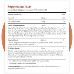 Pattern Wellness Zinc Complex vegan capsule bottle highlights convenient daily immune support.
