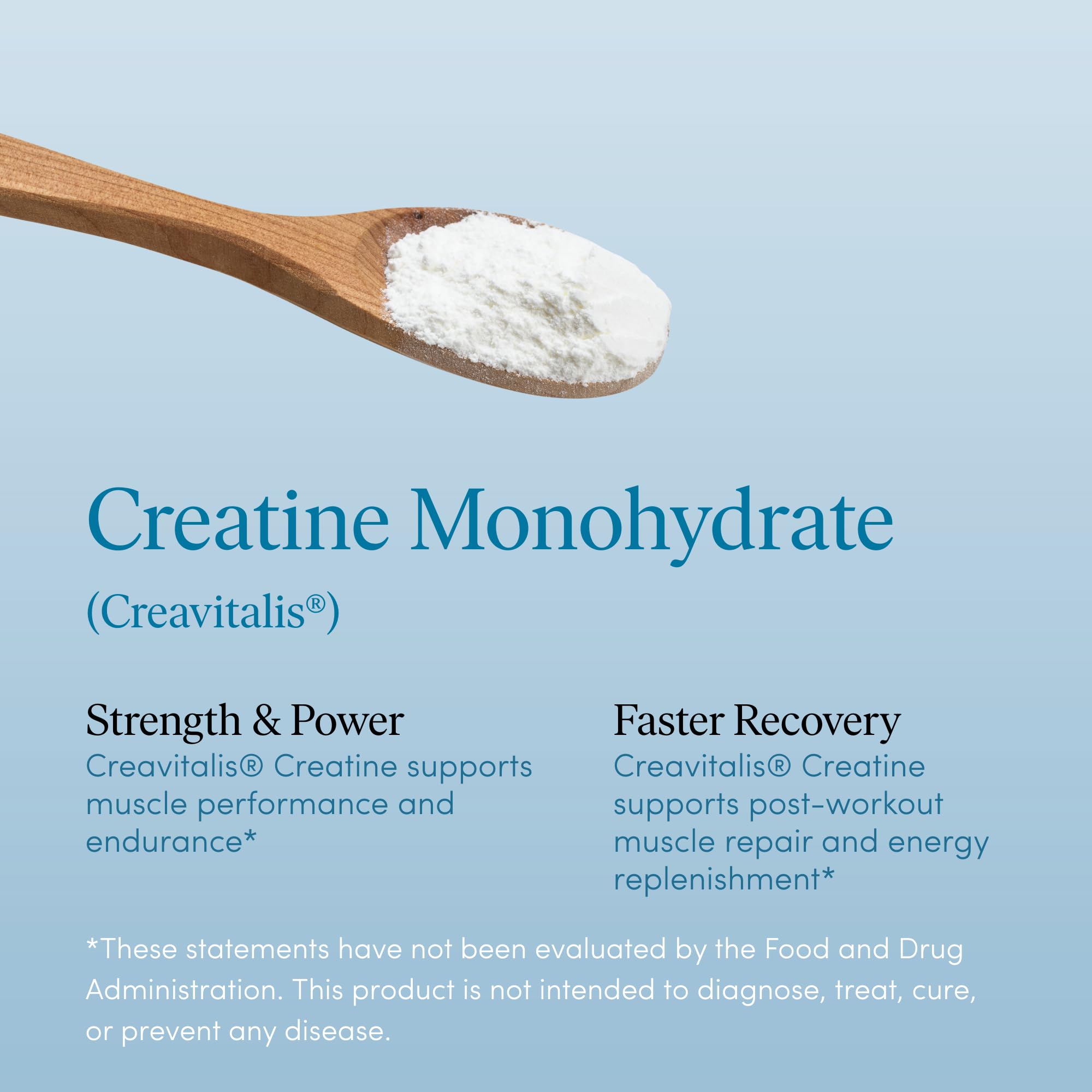 The Pause Life creatine powder unflavored blends into drinks.