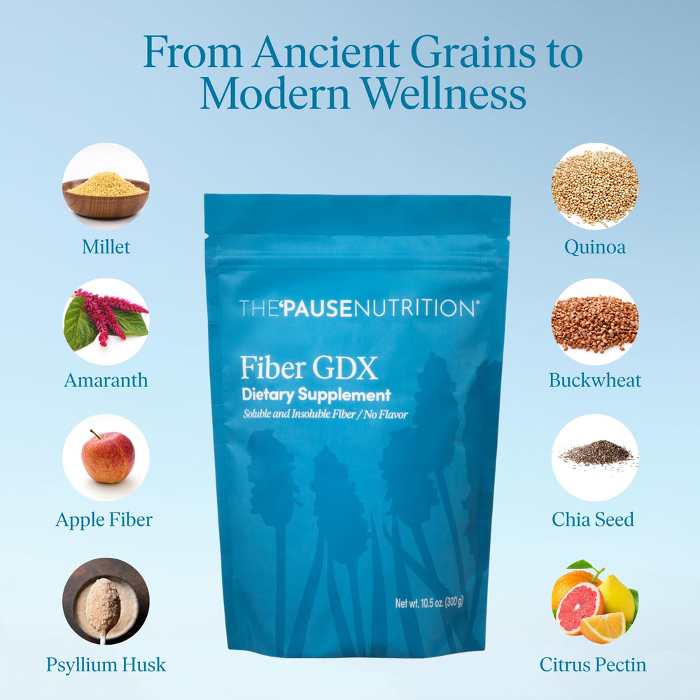 Pause Life Fiber GDX added to a smoothie, offering neutral flavor and versatility.
