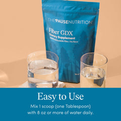 Pause Life Fiber GDX on-the-go packaging fits busy days and travel.