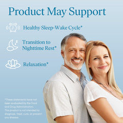 Pause Life Sleep bottle with a glass beside a nightstand for bedtime routine.