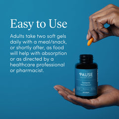 Pause Life turmeric travel pack ready for active, on-the-go lifestyles.