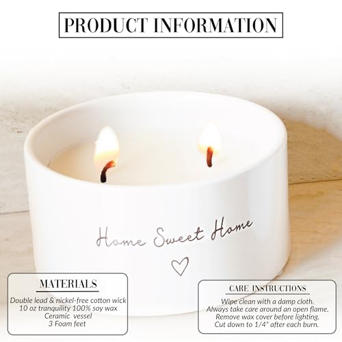 Pavilion 10 oz soy wax candle showcases a clean, modern vessel for neutral decor.