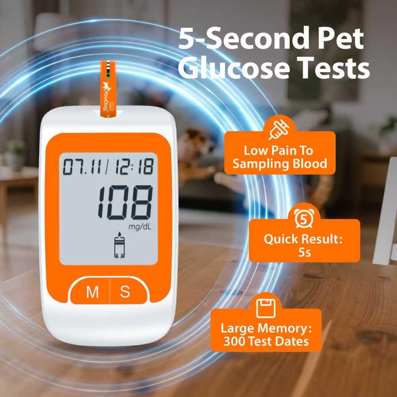 PAWDIAG strip insertion makes testing simple and stress-free.