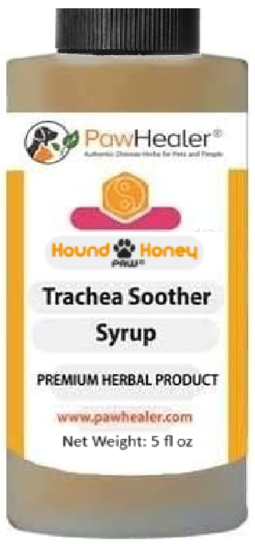 PawHealer Hound Honey bottle for simple coughing support in dogs.
