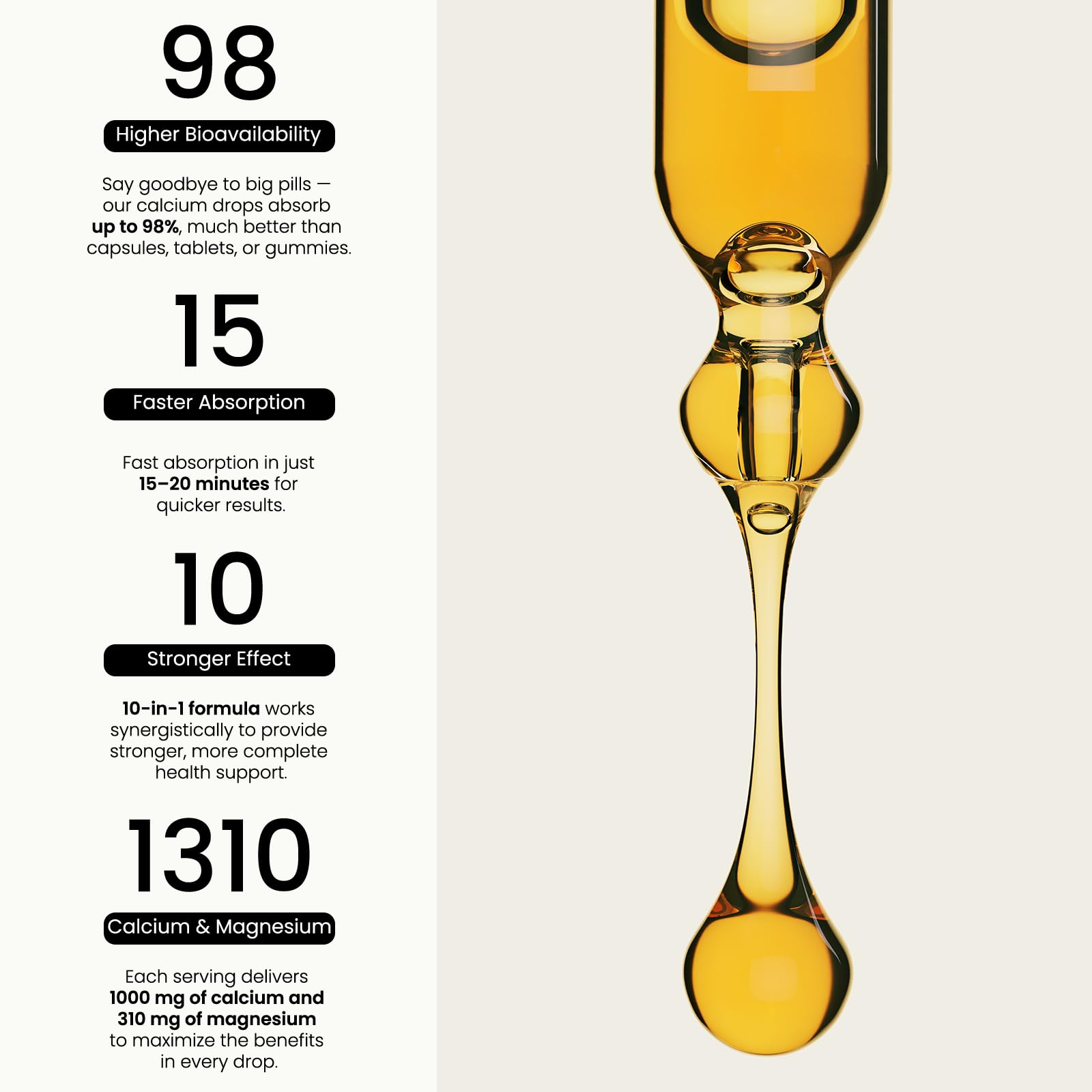 PAYAOCZ bottle highlighting bone health support imagery