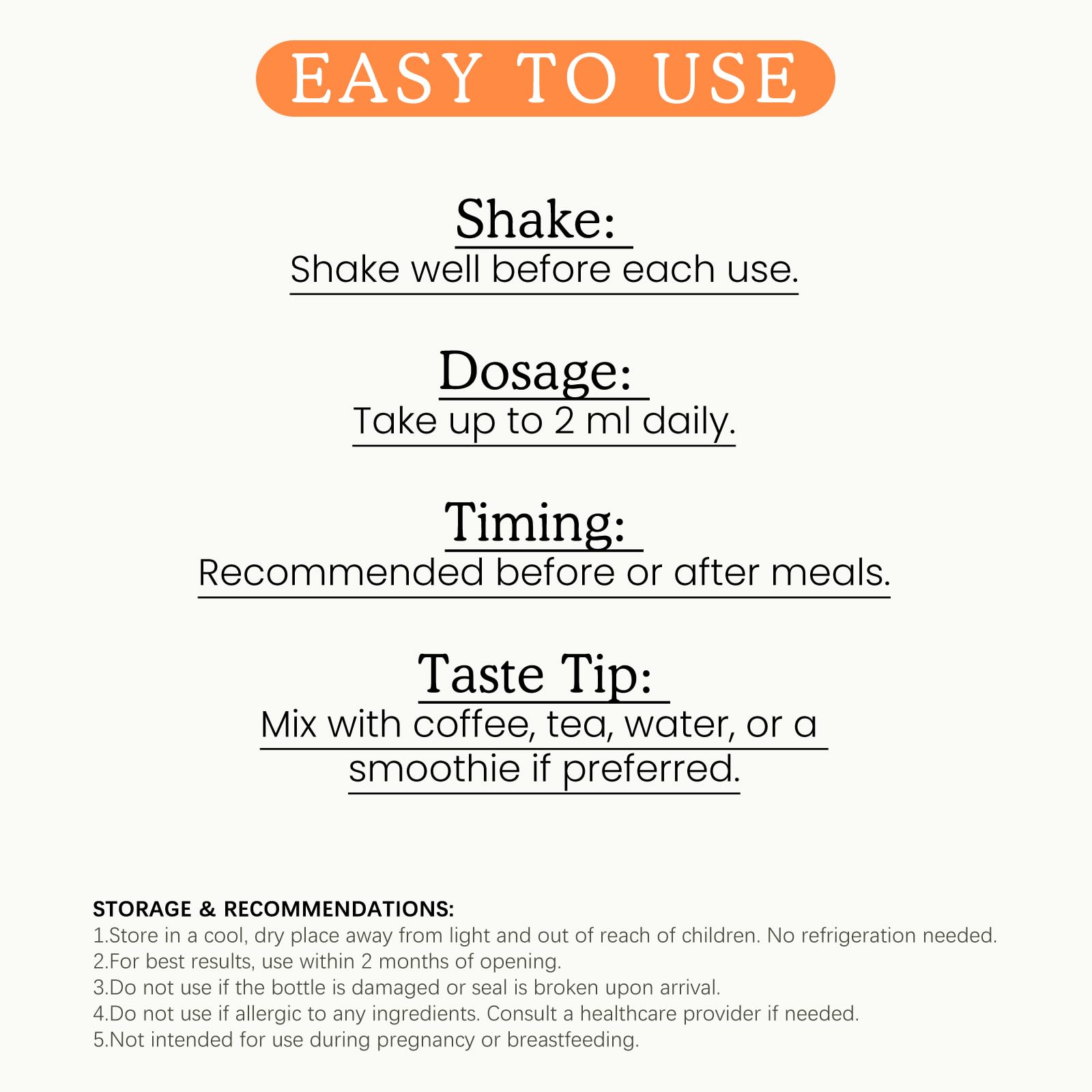 PAYAOCZ drops diluted in water for easy consumption.