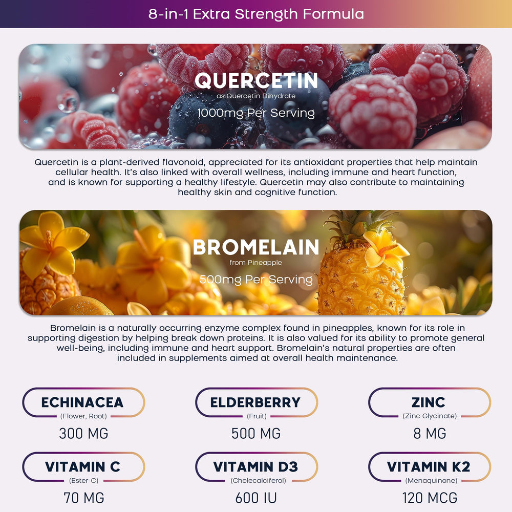 PAYAOCZ Quercetin Gummies suitable for kids and teens.