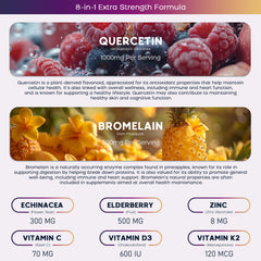 PAYAOCZ Quercetin Gummies suitable for kids and teens.