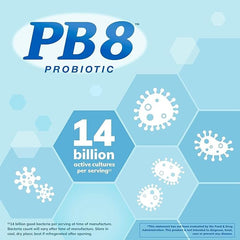 PB8 Probiotic 3-Pack user taking a capsule at home