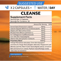 PCI Freedom Cleanse Restore label view highlighting herbal blend and 30-day supply
