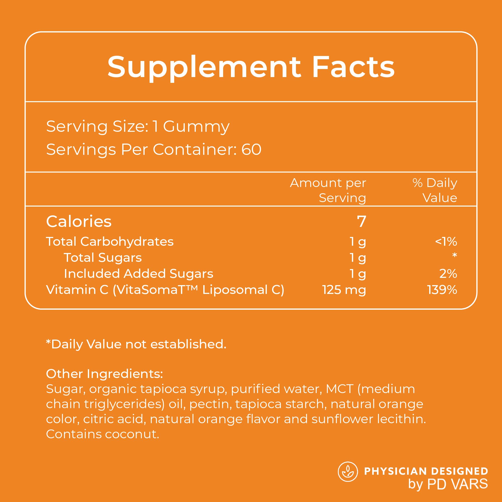 PD VARS logo on label reinforces trusted, science-backed wellness messaging