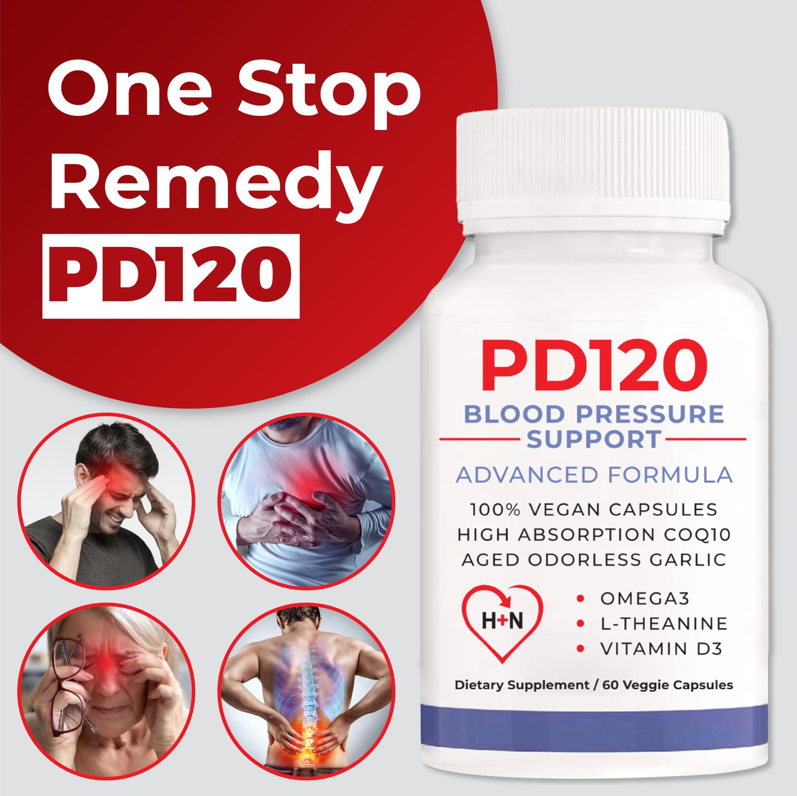 PD120 black odorless garlic capsules for smooth daily BP-friendly routine.