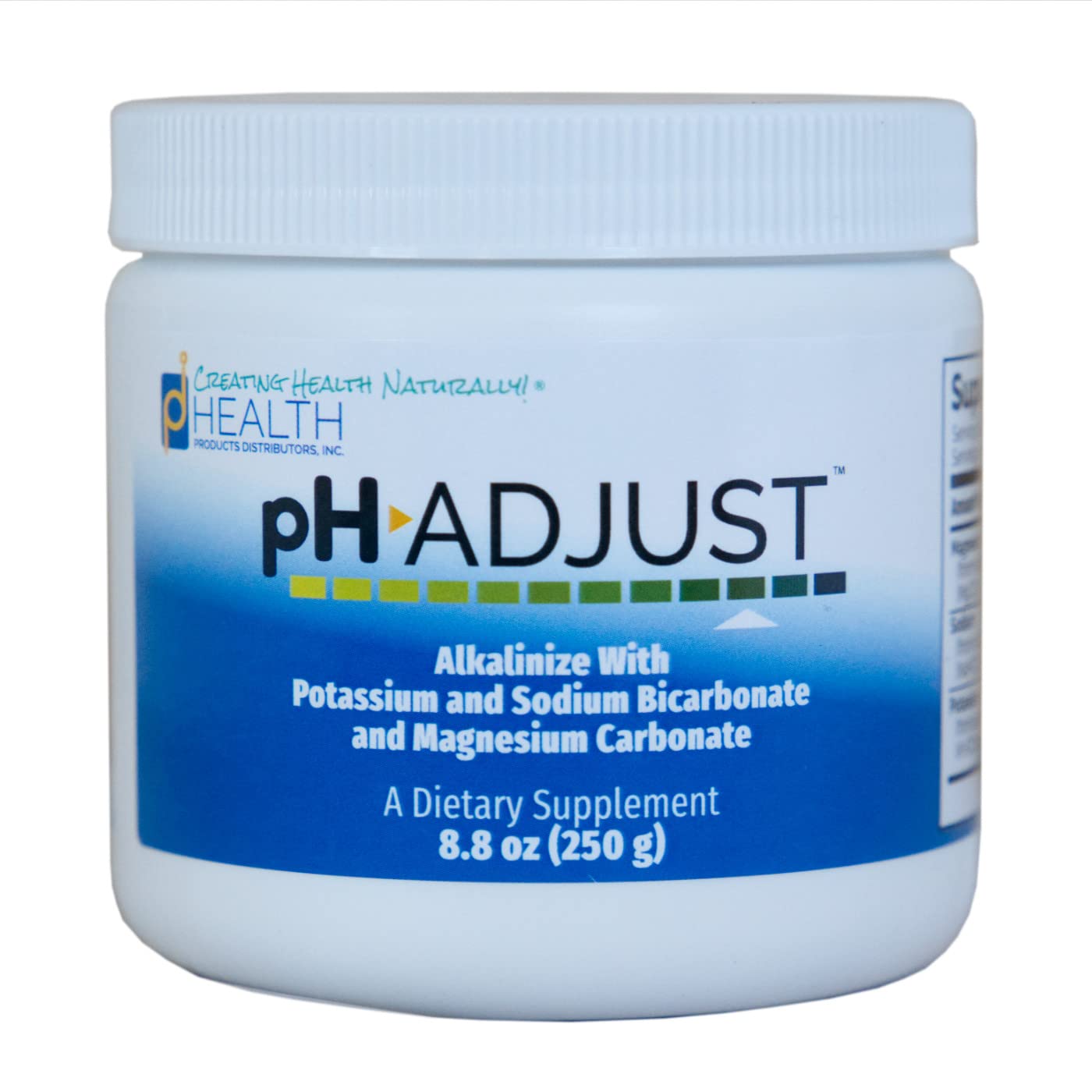 PDI Health PH Adjust alkalinizing powder jar — supports balanced pH and easy use.