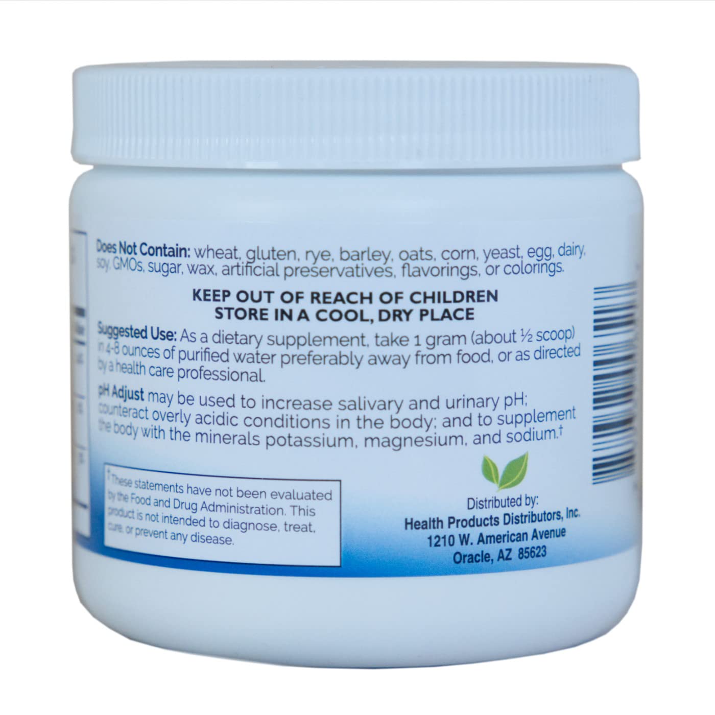 PDI Health PH Adjust dissolving in water — blends smoothly into drinks.