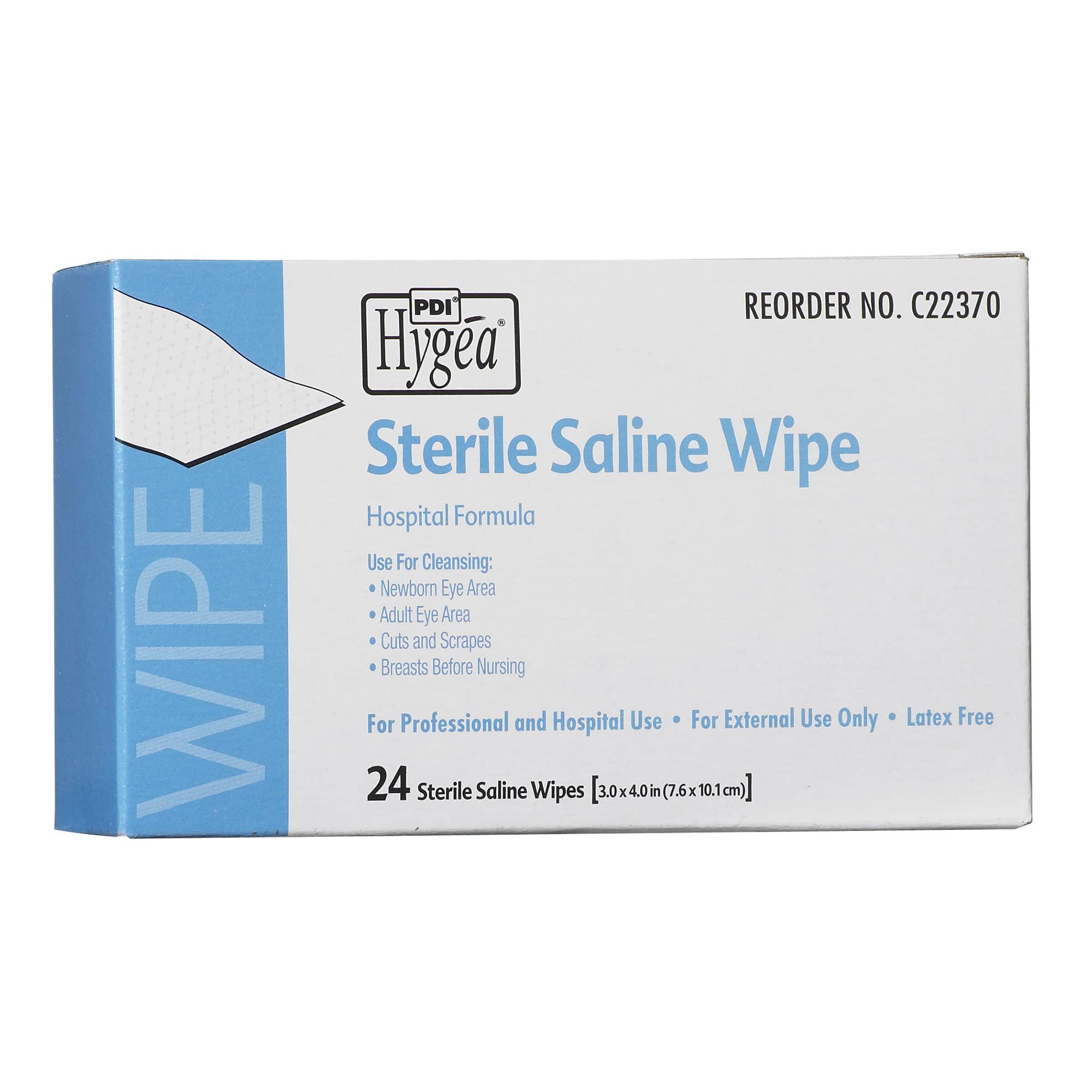 Hygea 6 x 4 inch wipes ready for gentle external cleansing
