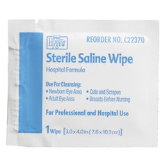 Sterile packing of Hygea saline wipes for easy access and distribution
