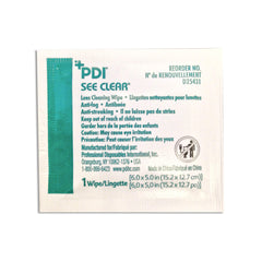 PDI See Clear wipes case cleans eyeglasses quickly without scratching lenses
