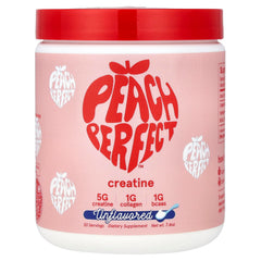 Peach Perfect Creatine bottle pour for quick pre-workout mix and potential energy support