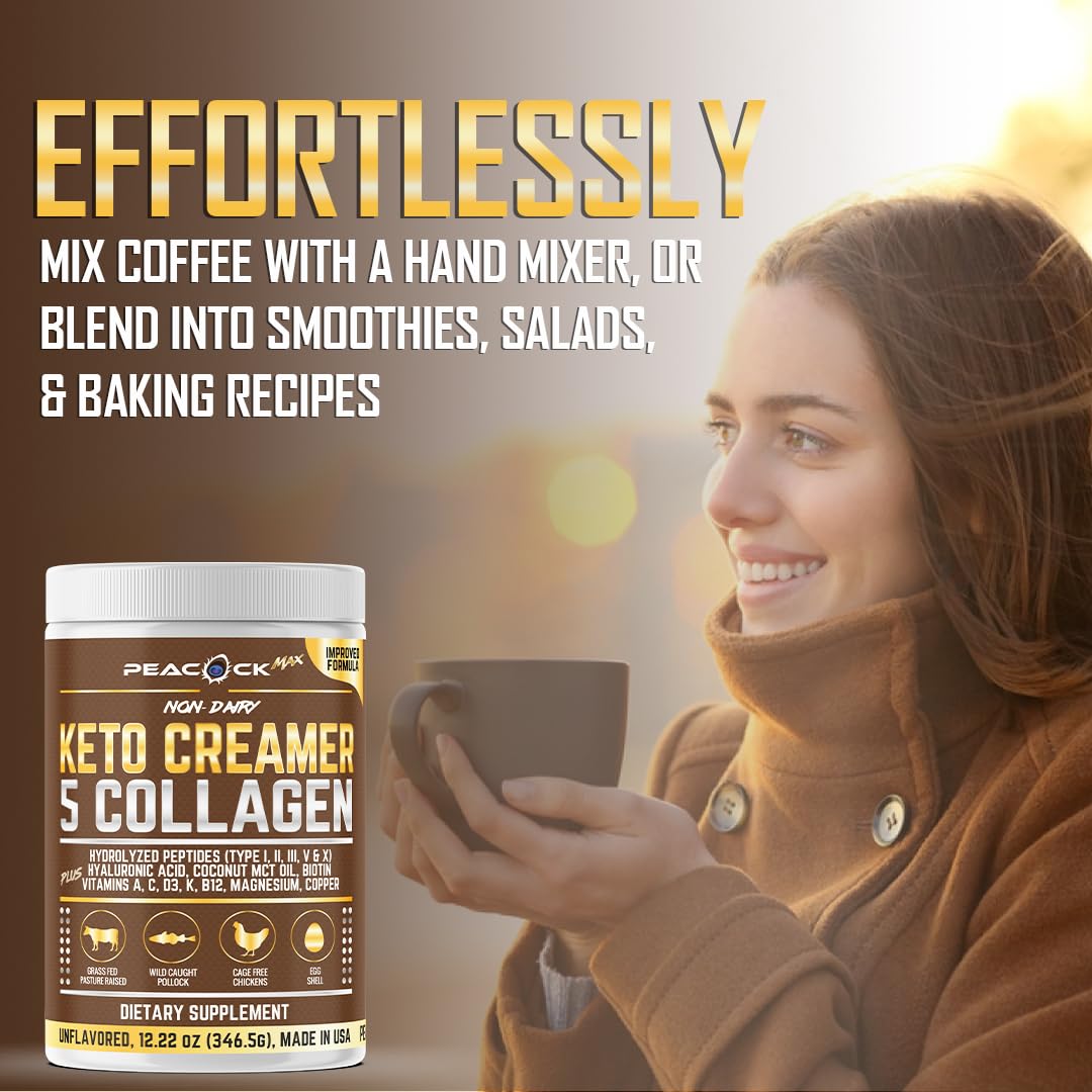 Peacock Max baking-friendly creamer for versatile recipes.