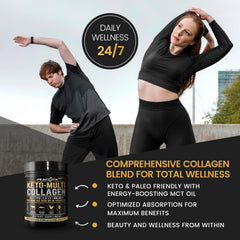 Peacock Max Keto Multi Collagen before workouts supports joint comfort.