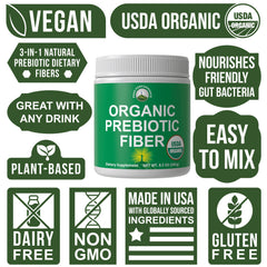 Peak Performance Prebiotic Fiber well-dissolved powder ready to boost daily gut support