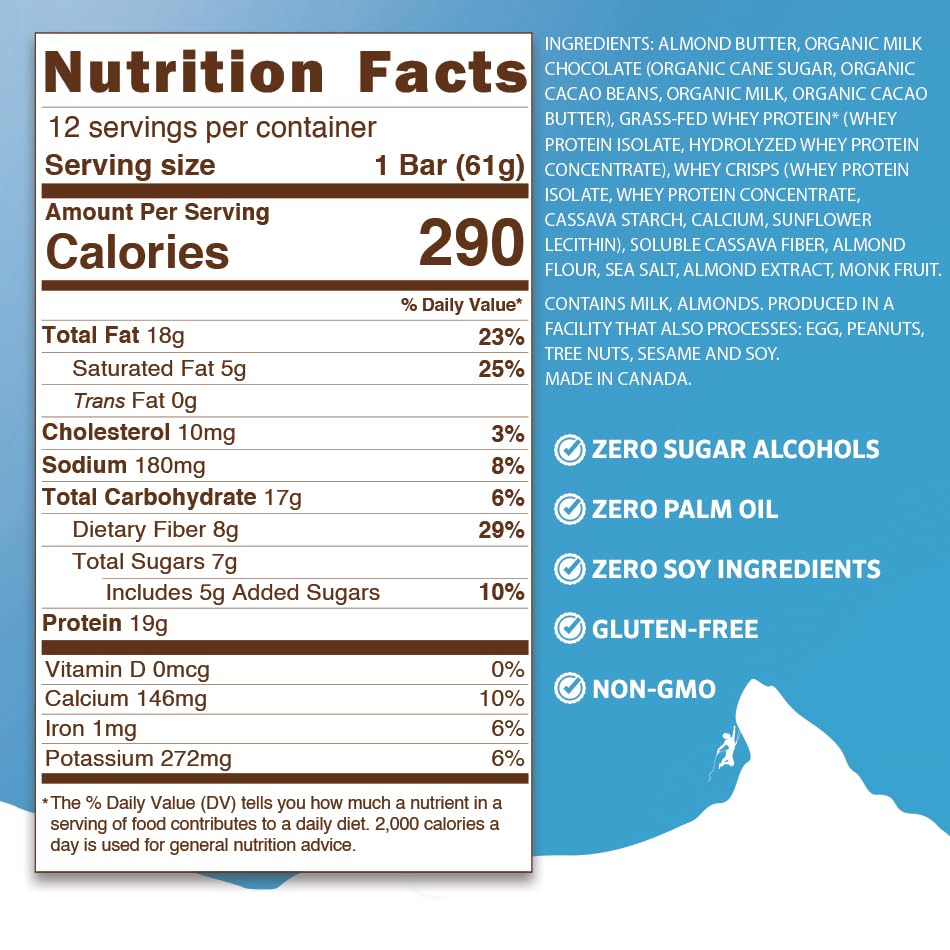 Peak Protein Almond Butter Amaretti box with 12 bars for everyday fuel.