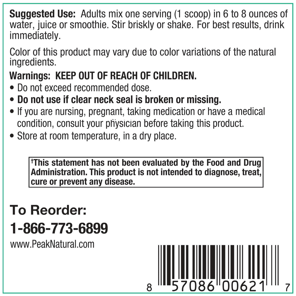 Careflow Mango component highlights microcirculation support with Peak Fermented Beets.