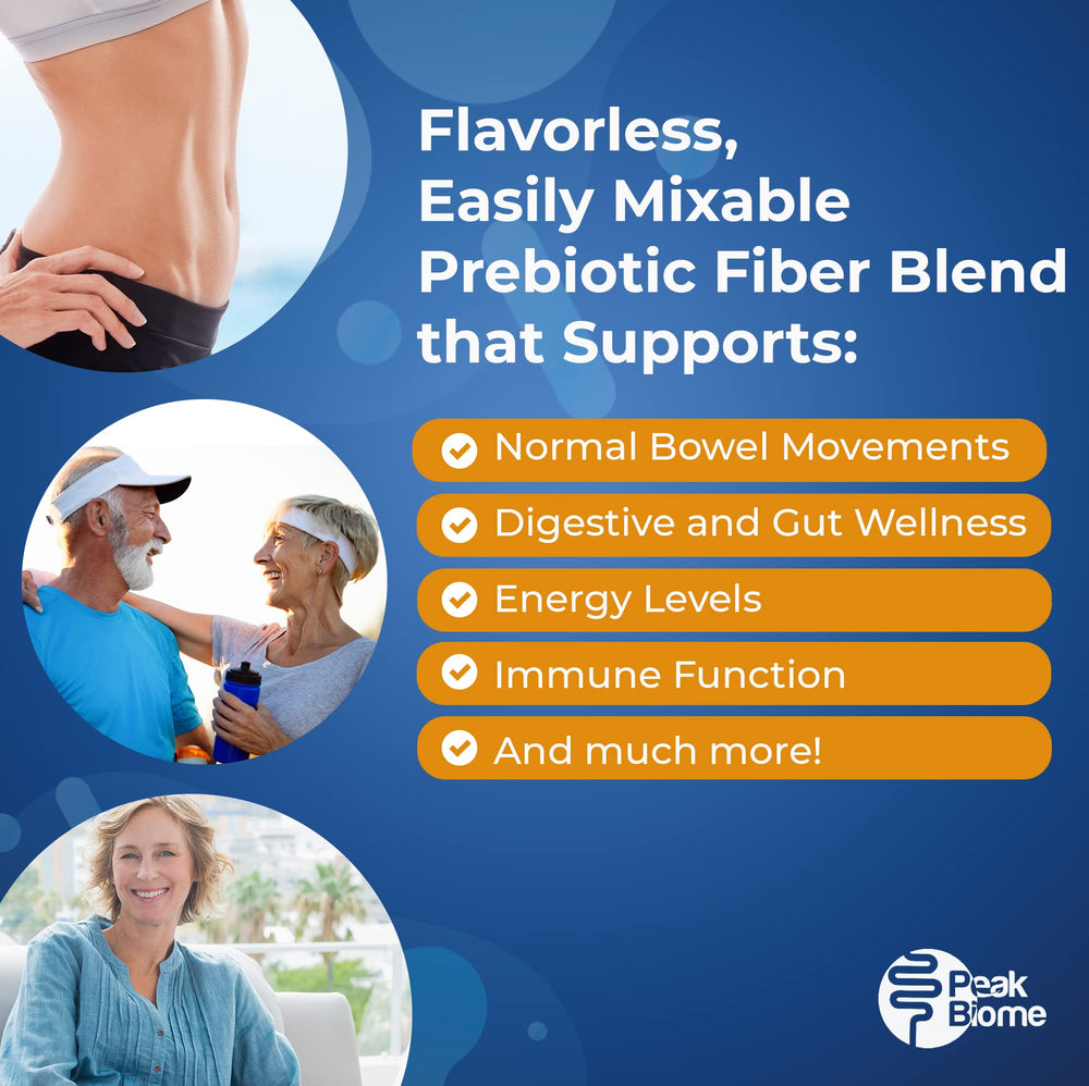 Peak Biome Peak BioBoost 90 servings packaging for long-term fiber support