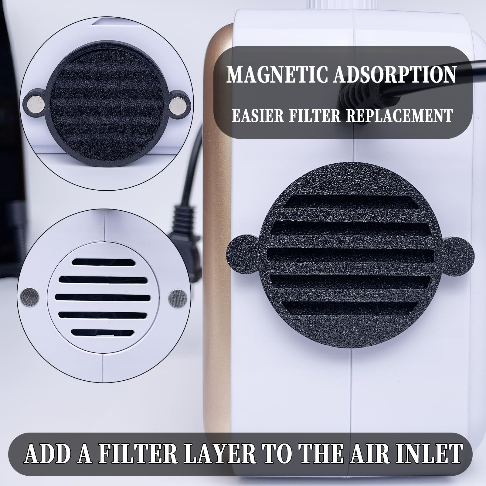 PeakBlen CPAP hose dryer air inlet filter blocks dust and impurities