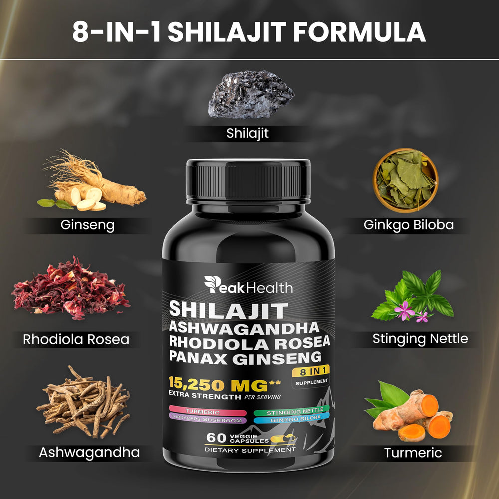 Peakhealth Turmeric Curcumin capsules bottle for daily vitality