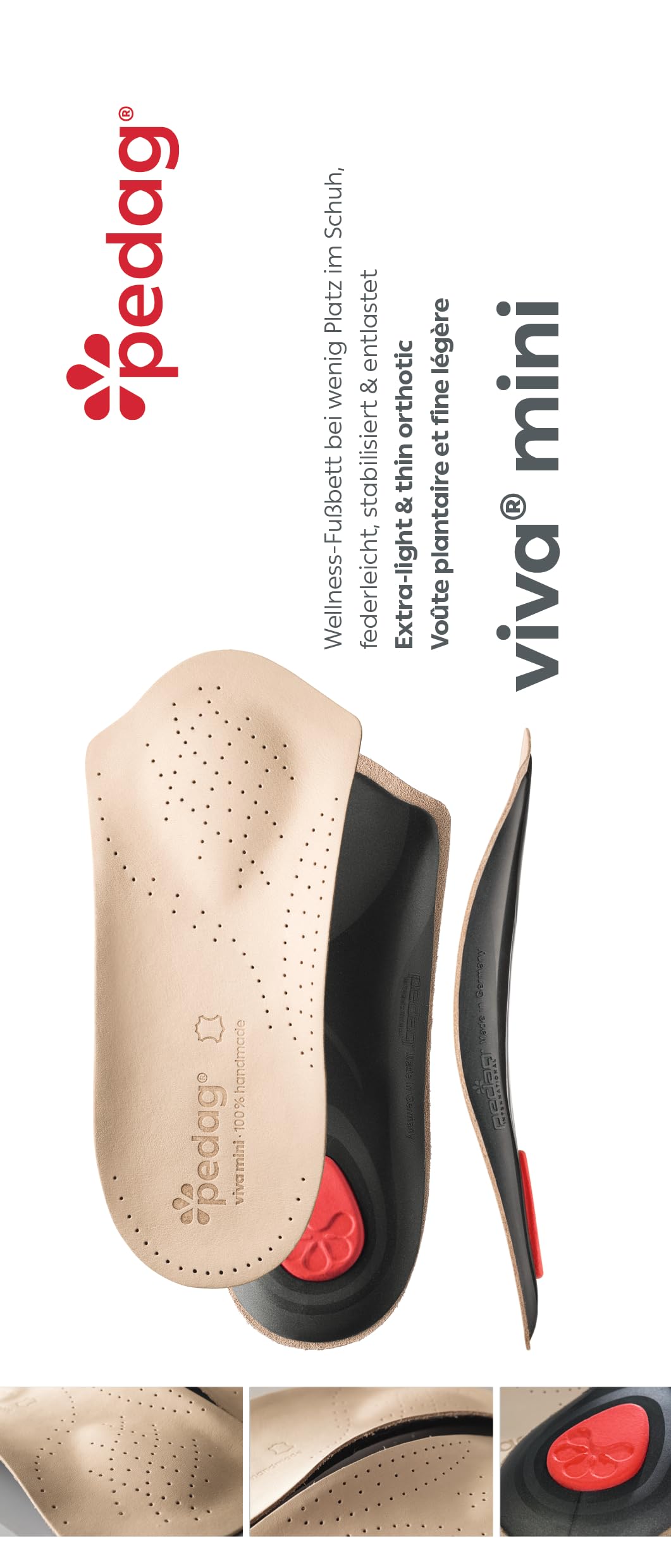 Pedag Viva Mini universal fit spans women's and men's sizes.