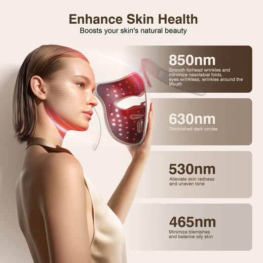 Pedete 850nm infrared light mask for deeper delivery and soothing sessions.