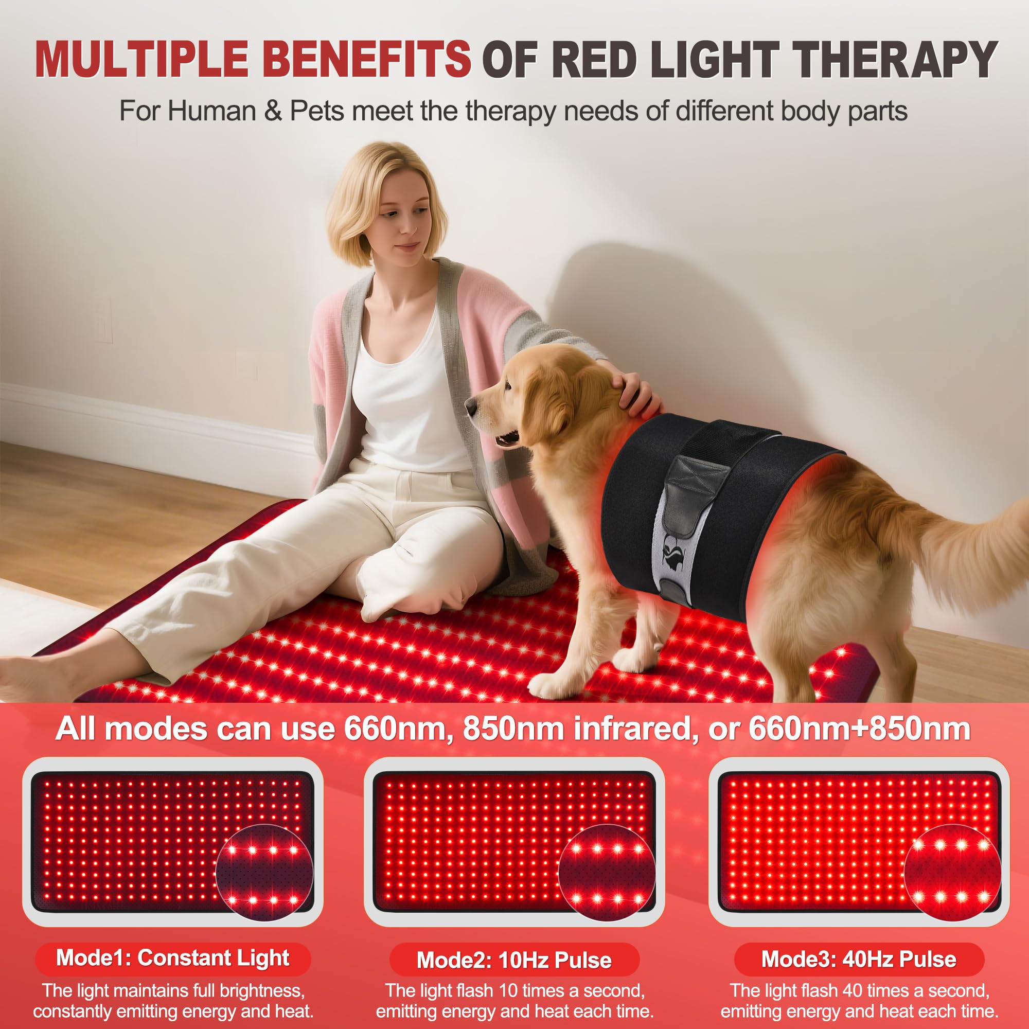 Pedete Red Light Therapy Mat remote control for easy adjustments.