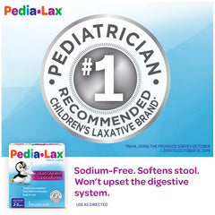 Pedia-Lax offers relief in 15-60 minutes for occasional constipation.