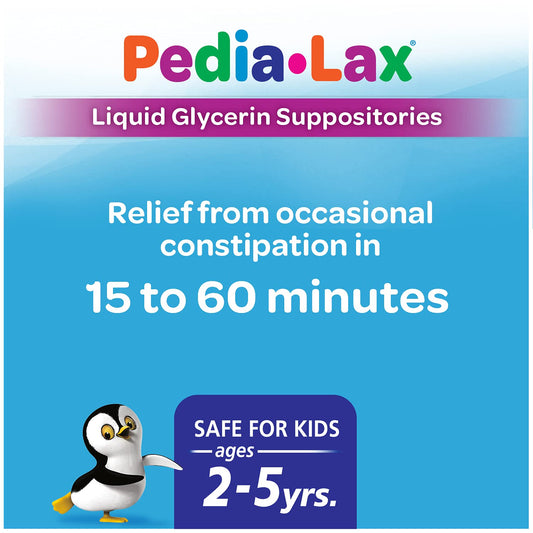 Pedia-Lax kid-friendly applicator enables easy, no-mess administration.
