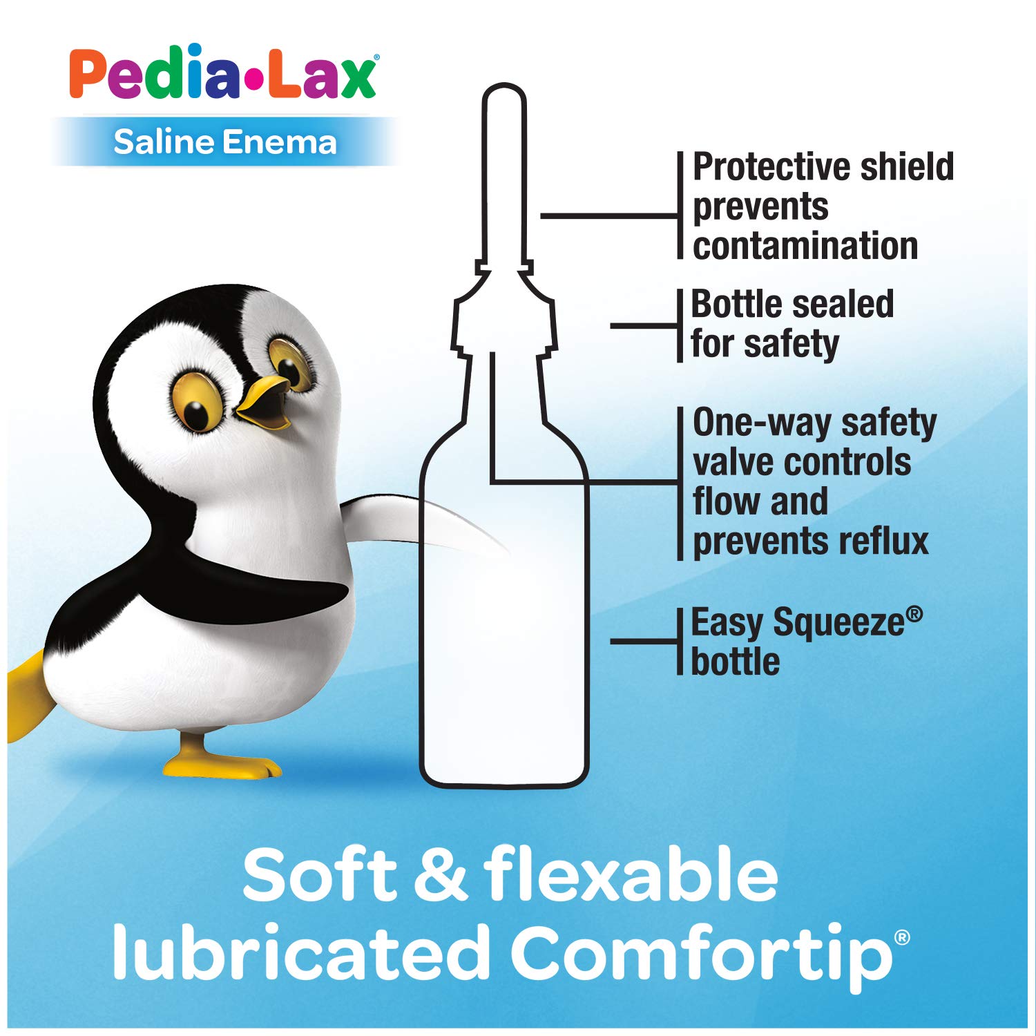 Pack of 24 bottles of Pedia-Lax saline enema.