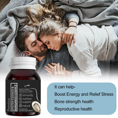 Peehss Oyster Extract capsule close-up highlighting zinc rich formula