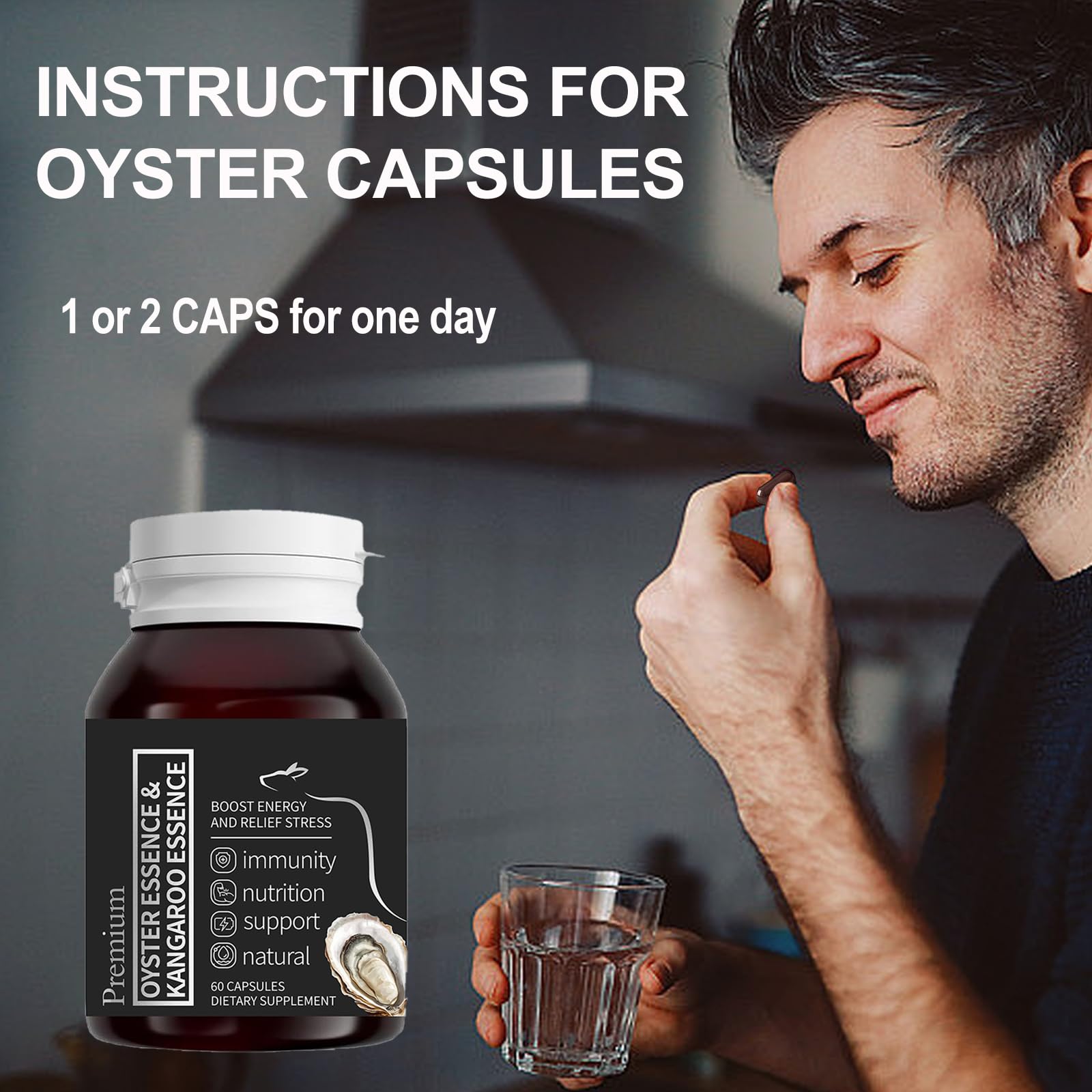 Peehss Oyster Extract lifestyle scene for daily wellness routine