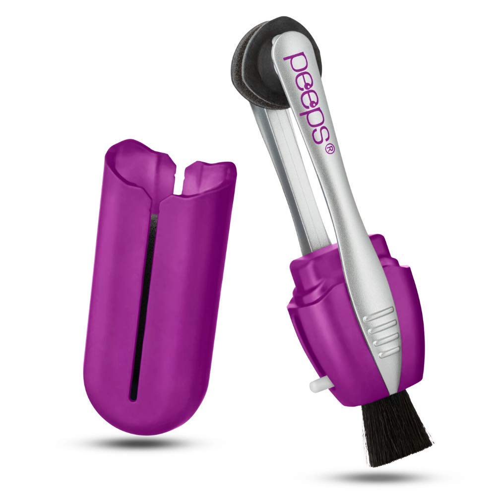 Peeps CarbonKlean glass cleaner in purple, 3-pack, for a streak-free shine