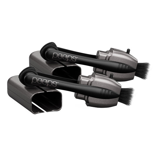 Peeps CarbonKlean two-pack, compact lens cleaner for travel and daily use.
