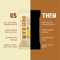PEJI BAR Morning Blend in backpack ready snack for workouts.