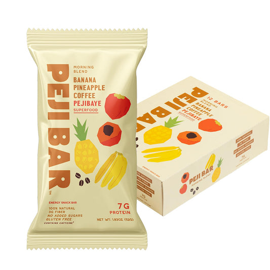 PEJI BAR Morning Blend cross-section shows creamy texture and natural fiber.