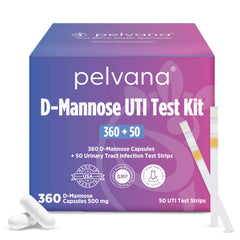 Pelvana three-bottles D-Mannose capsules for daily urinary wellness at home