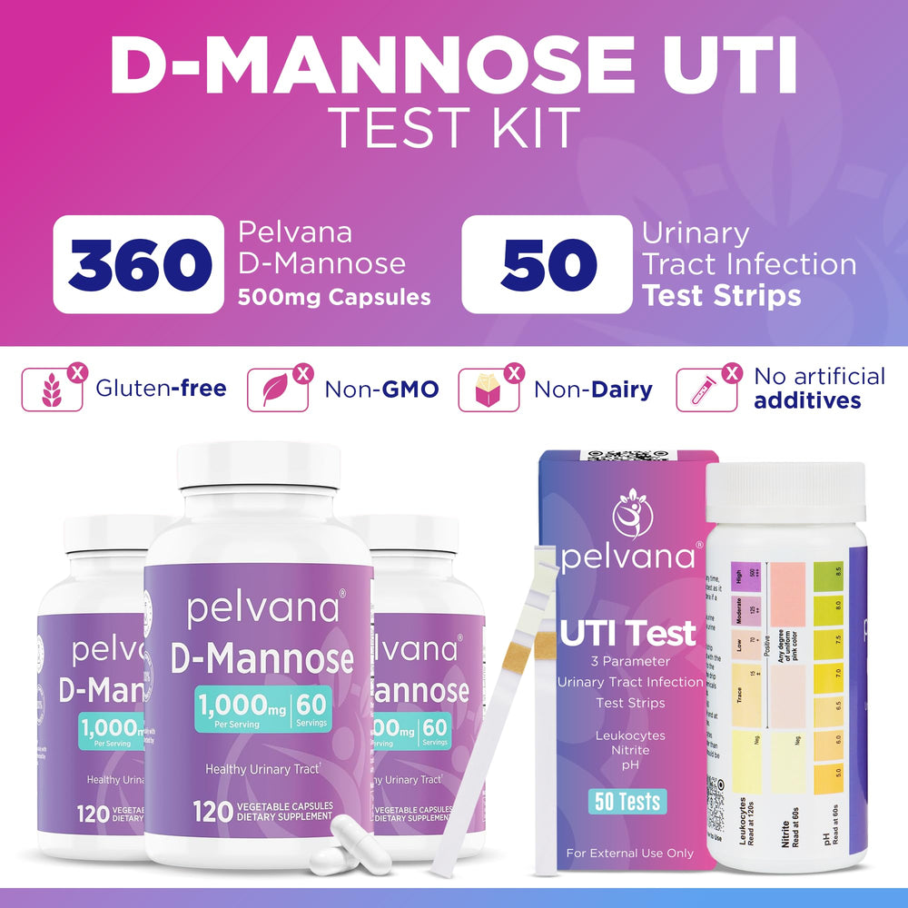 Pelvana UTI test strips set of 50 for at-home urine monitoring